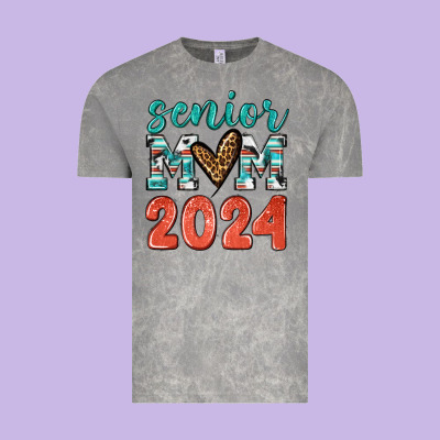 Senior Mom 2024 Tbw Vintage Tee Designed By Texasbilliewilder