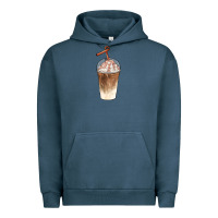 Pigment Midnight Navy iced coffee with cream Urban Hoodie - BarkalooDesign