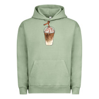 Pigment Oil Green iced coffee with cream Urban Hoodie - BarkalooDesign