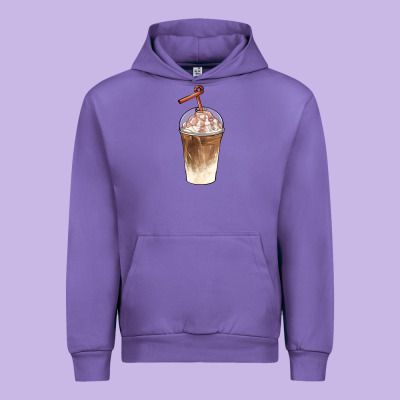 Iced Coffee With Cream Urban Hoodie Designed By Barkaloodesign