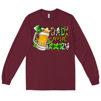 Burgundy bad and boozy Long Sleeve Tee - RacoonDesign