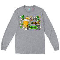 Heather Grey bad and boozy Long Sleeve Tee - RacoonDesign