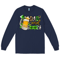 Navy bad and boozy Long Sleeve Tee - RacoonDesign