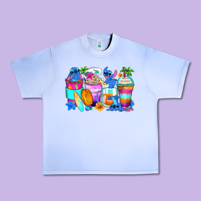 Stitch Summer Coffee Cups Urban Heavy Tee Designed By Zillion Design Studio