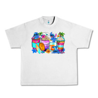Lunar Rock stitch summer coffee cups Urban Heavy Tee - Zillion Design Studio