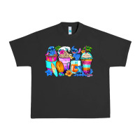 Pigment Black stitch summer coffee cups Urban Heavy Tee - Zillion Design Studio