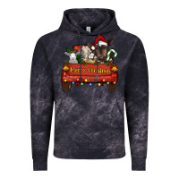 Cloud Black Merry Christmas Truck Farm Animals Vintage Hoodie - RanaPortraitStore