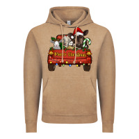 Vintage Coffee Merry Christmas Truck Farm Animals Vintage Hoodie - RanaPortraitStore