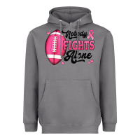 Storm nobody fights alone pink football breast cancer awareness Heavyweight Hoodie - Jasminsmagicworld