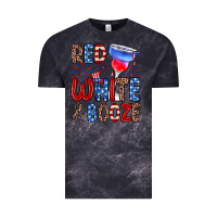 Cloud Black red white and booze Vintage Tee - Zillion Design Studio