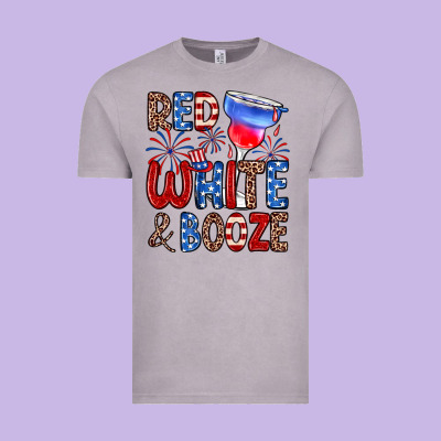 Red White And Booze Vintage Tee Designed By Zillion Design Studio