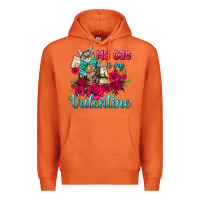 Carrot my cat is my valentine Premium Hoodie - AdoDesignShop