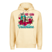 Pina Colada my cat is my valentine Premium Hoodie - AdoDesignShop