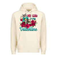 Sandshell my cat is my valentine Premium Hoodie - AdoDesignShop