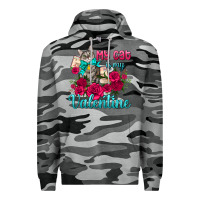 Slate Camo my cat is my valentine Premium Hoodie - AdoDesignShop