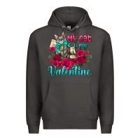 Smoke my cat is my valentine Premium Hoodie - AdoDesignShop