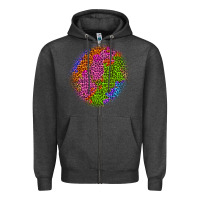 Charcoal Heather halloween leopard patch 5 Zipper Hoodie - BundleAndBundleShop