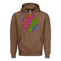 Chestnut halloween leopard patch 5 Zipper Hoodie - BundleAndBundleShop