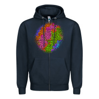 Navy halloween leopard patch 5 Zipper Hoodie - BundleAndBundleShop