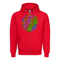 Red halloween leopard patch 5 Zipper Hoodie - BundleAndBundleShop