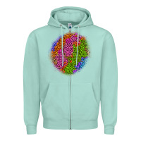 Seafoam halloween leopard patch 5 Zipper Hoodie - BundleAndBundleShop