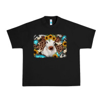 Black cowhide leopard calf Urban Heavy Tee - RanaPortraitStore
