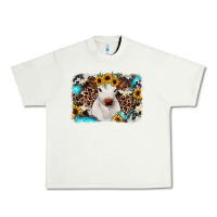 Pistachio cowhide leopard calf Urban Heavy Tee - RanaPortraitStore