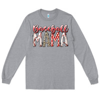 Heather Grey baseball  mama Long Sleeve Tee - RacoonDesign