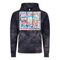 Cloud Black volleyball Vintage Hoodie - Zillion Design Studio
