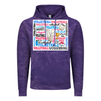 Cloud Purple volleyball Vintage Hoodie - Zillion Design Studio