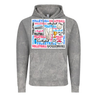Cloud Rock volleyball Vintage Hoodie - Zillion Design Studio