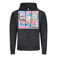 Vintage Black volleyball Vintage Hoodie - Zillion Design Studio