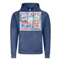 Vintage Denim volleyball Vintage Hoodie - Zillion Design Studio