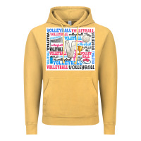 Vintage Mustard volleyball Vintage Hoodie - Zillion Design Studio