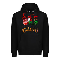 Black Santa here we have cookies Premium Hoodie - NancyCooperArtShop