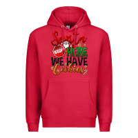 Cardinal Santa here we have cookies Premium Hoodie - NancyCooperArtShop
