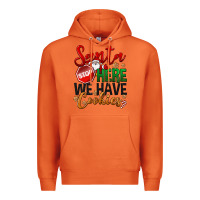 Carrot Santa here we have cookies Premium Hoodie - NancyCooperArtShop