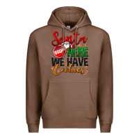 Chestnut Santa here we have cookies Premium Hoodie - NancyCooperArtShop