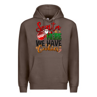 Coffee Santa here we have cookies Premium Hoodie - NancyCooperArtShop
