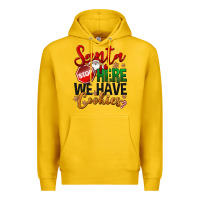 Lemon Santa here we have cookies Premium Hoodie - NancyCooperArtShop