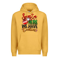 Mustard Santa here we have cookies Premium Hoodie - NancyCooperArtShop