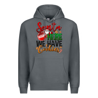 Rock Santa here we have cookies Premium Hoodie - NancyCooperArtShop