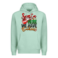 Seafoam Santa here we have cookies Premium Hoodie - NancyCooperArtShop