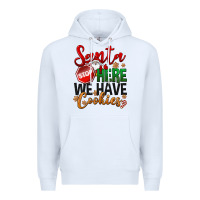 White Santa here we have cookies Premium Hoodie - NancyCooperArtShop