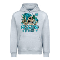 Heather Grey freezing to death winter skull Urban Hoodie - Jasminsmagicworld