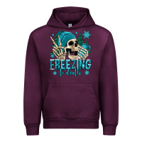 Mauve Wine freezing to death winter skull Urban Hoodie - Jasminsmagicworld