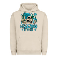 Pigment French Oak freezing to death winter skull Urban Hoodie - Jasminsmagicworld