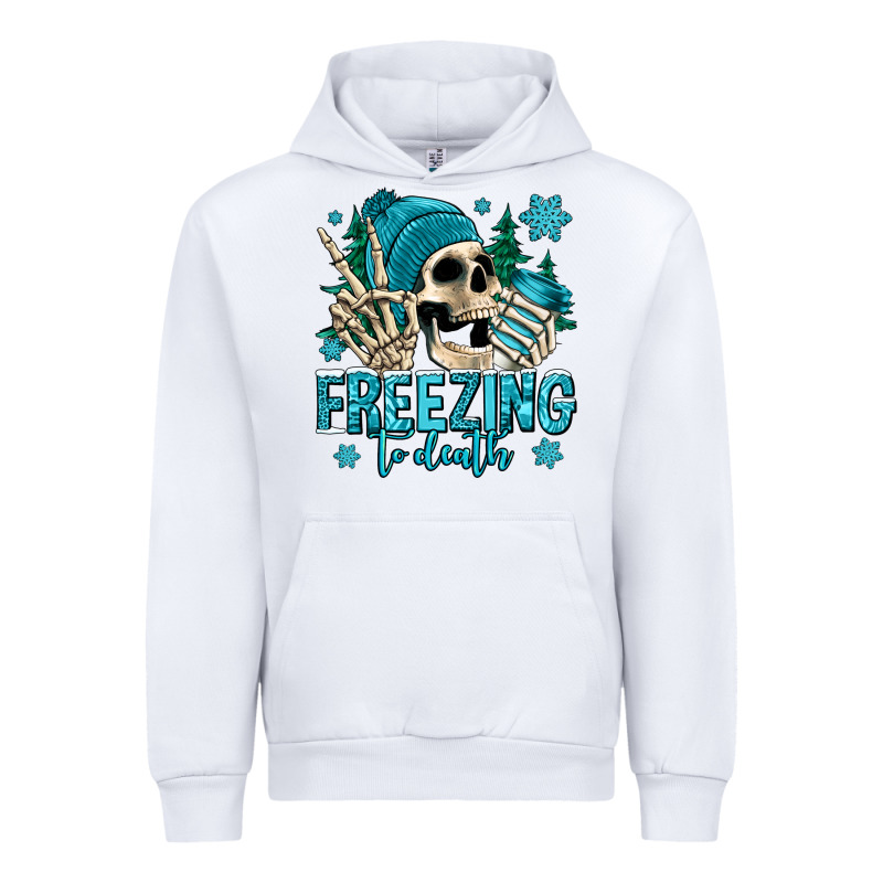 Freezing To Death Winter Skull Urban Hoodie by Jasminsmagicworld | Teevron