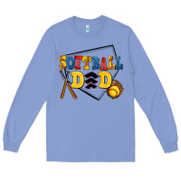 Colony Blue softball dad Long Sleeve Tee - AdoDesignShop