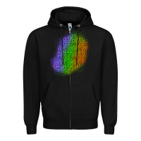 Black halloween leopard patch 4 Zipper Hoodie - BundleAndBundleShop